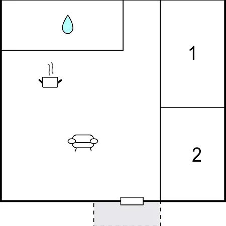 Feriehus 2 Bedroom Lovely In Piscia Rossa