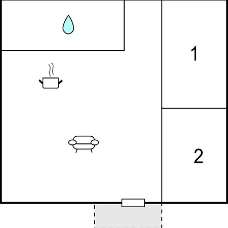 Semesterbostad 2 Bedroom Lovely In Piscia Rossa